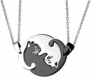 گردنبند استیل ست گربه کد160