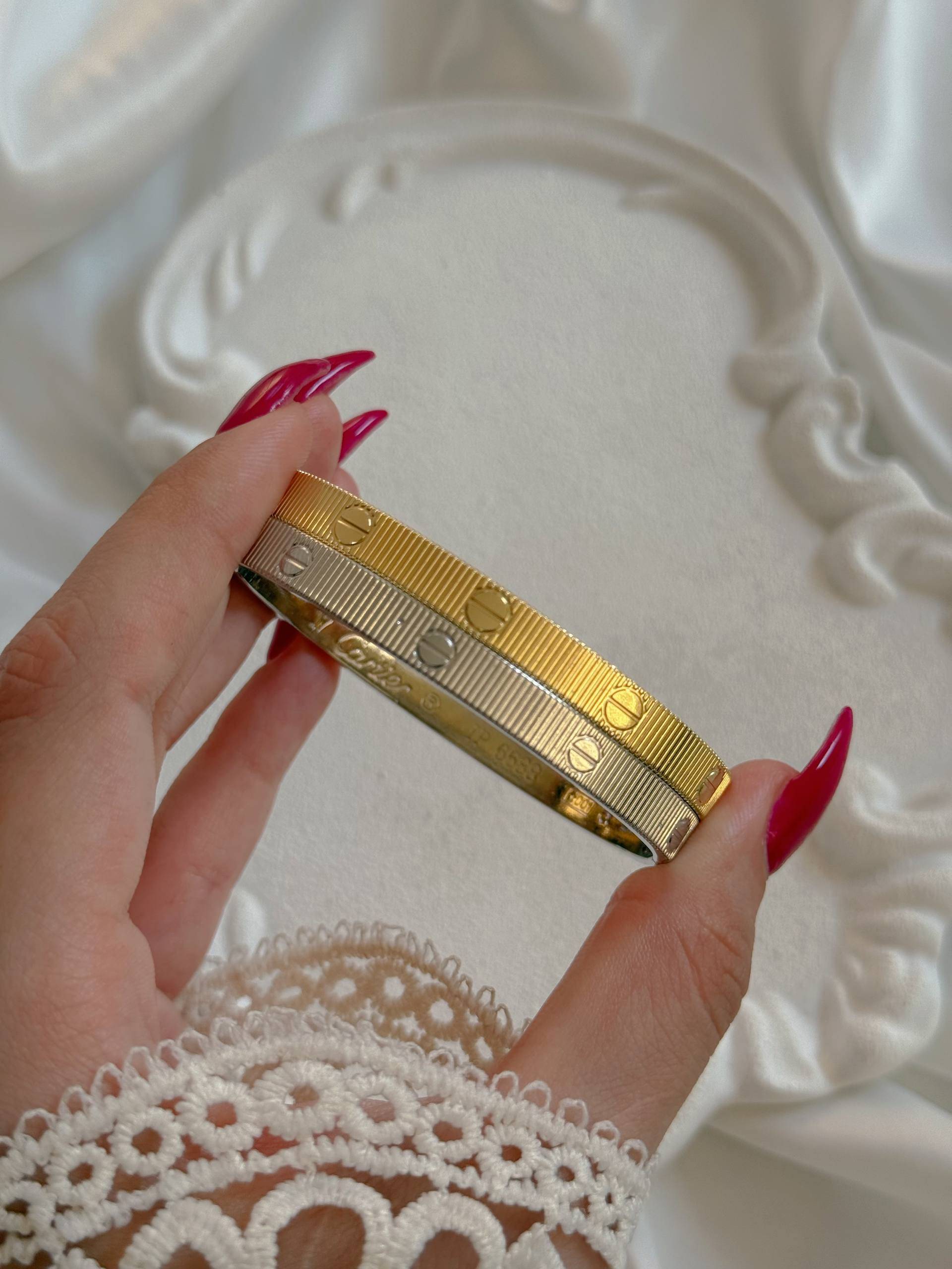 بنگل دخترانه زنانه کارتیه طرح جدید كد2176