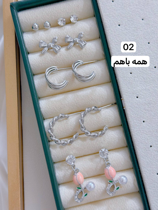 پک گوشواره ارزان دخترانه جدید كد2183