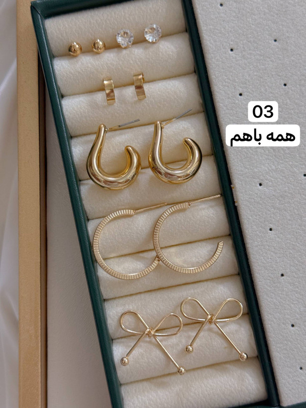 پک گوشواره ارزان دخترانه جدید كد2183