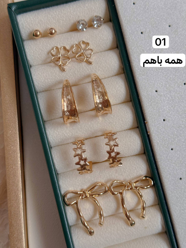 پک گوشواره اقتصادي ترند دخترانه كد2185