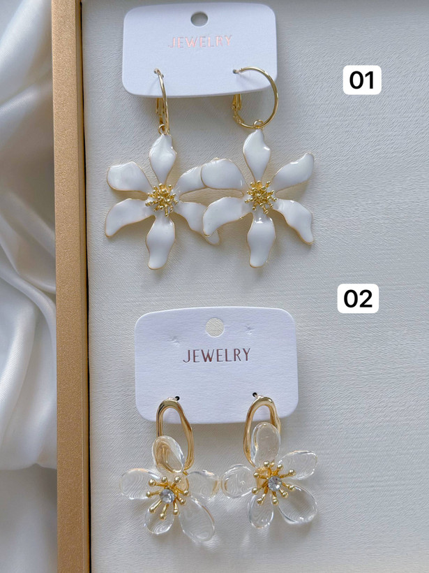 گوشواره طرح گل پینترستی ترند جديد كد2190