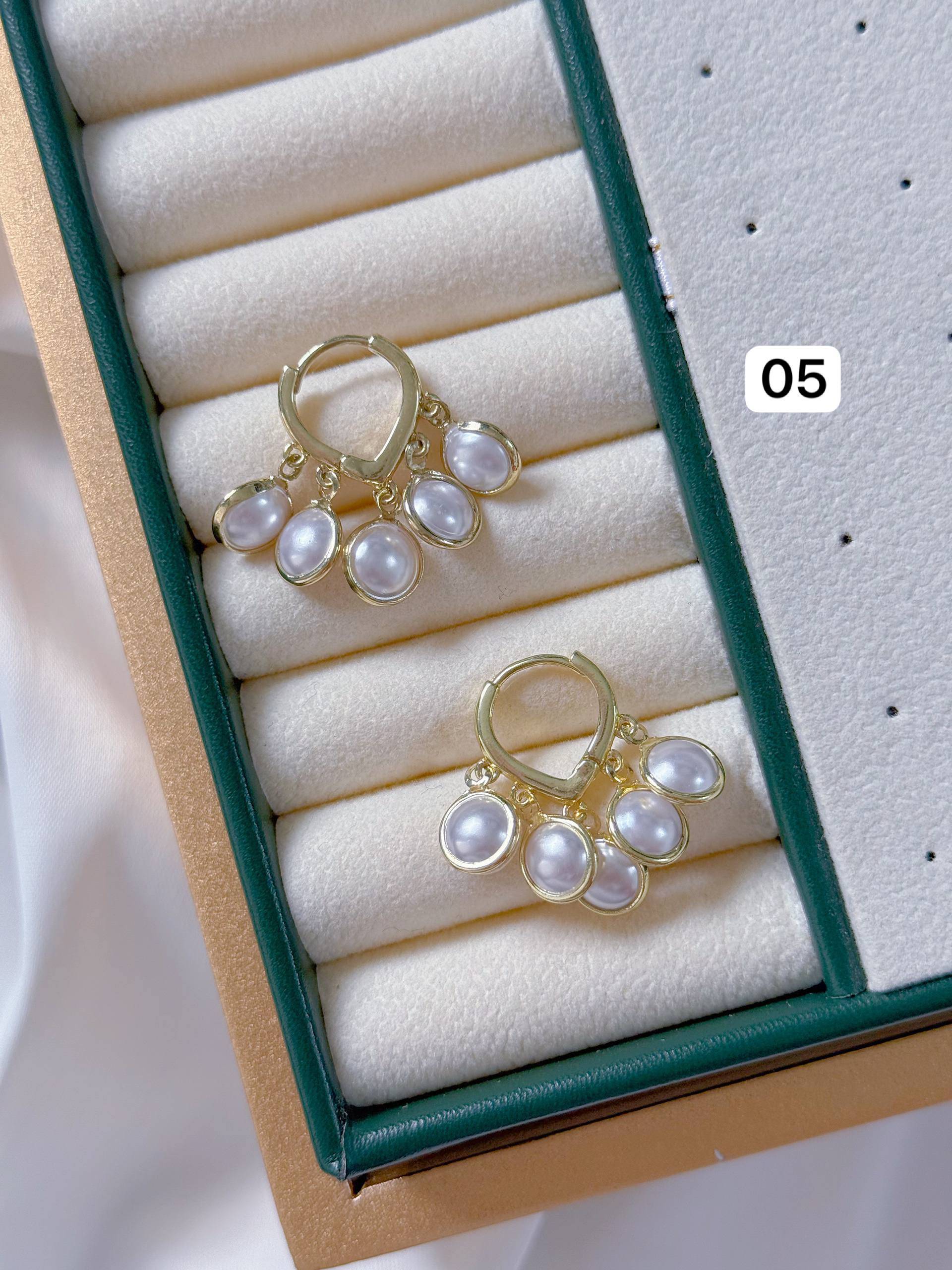 گوشواره مرواریدی پینترستی كد2226