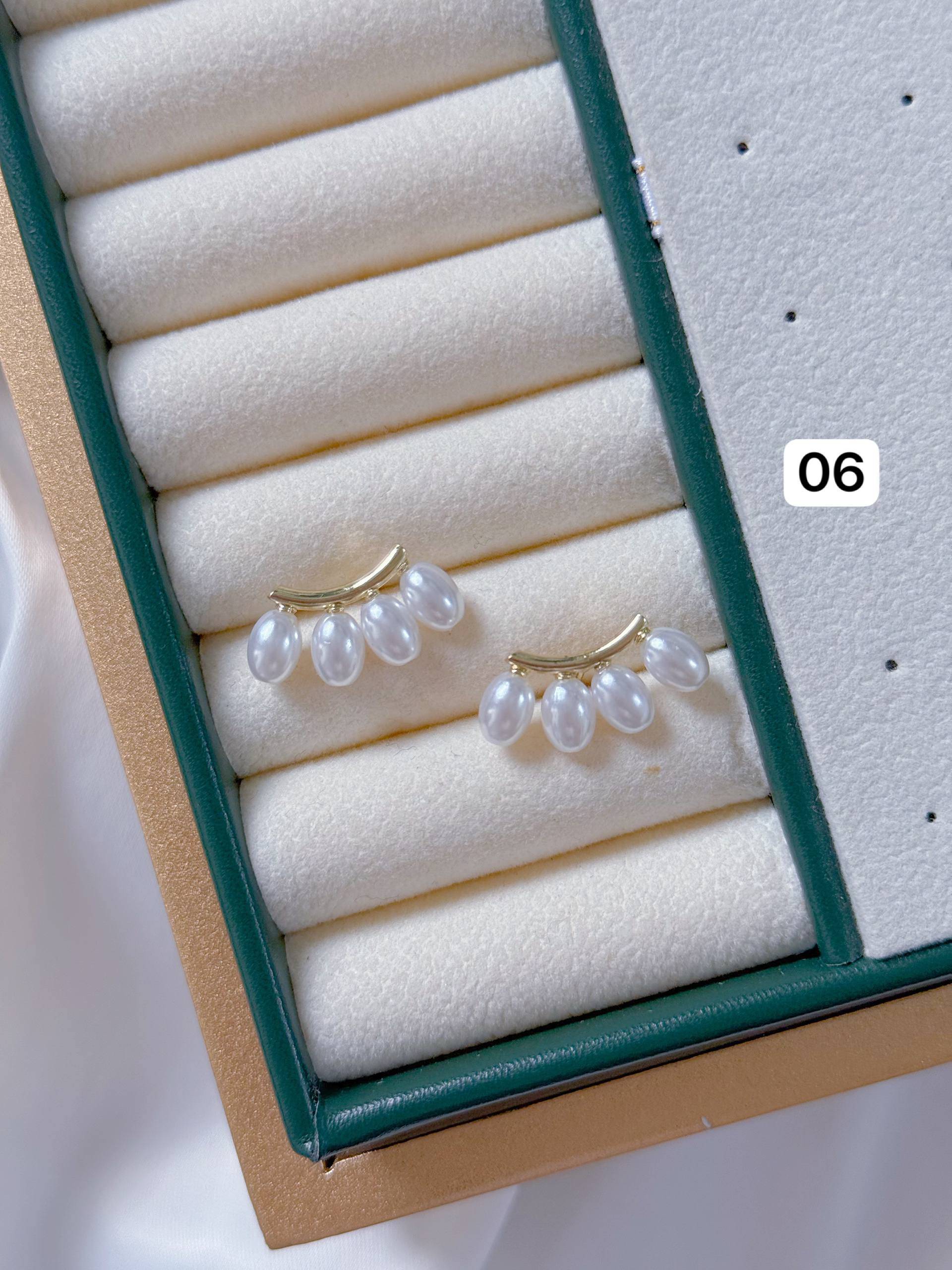 گوشواره مرواریدی پینترستی كد2226
