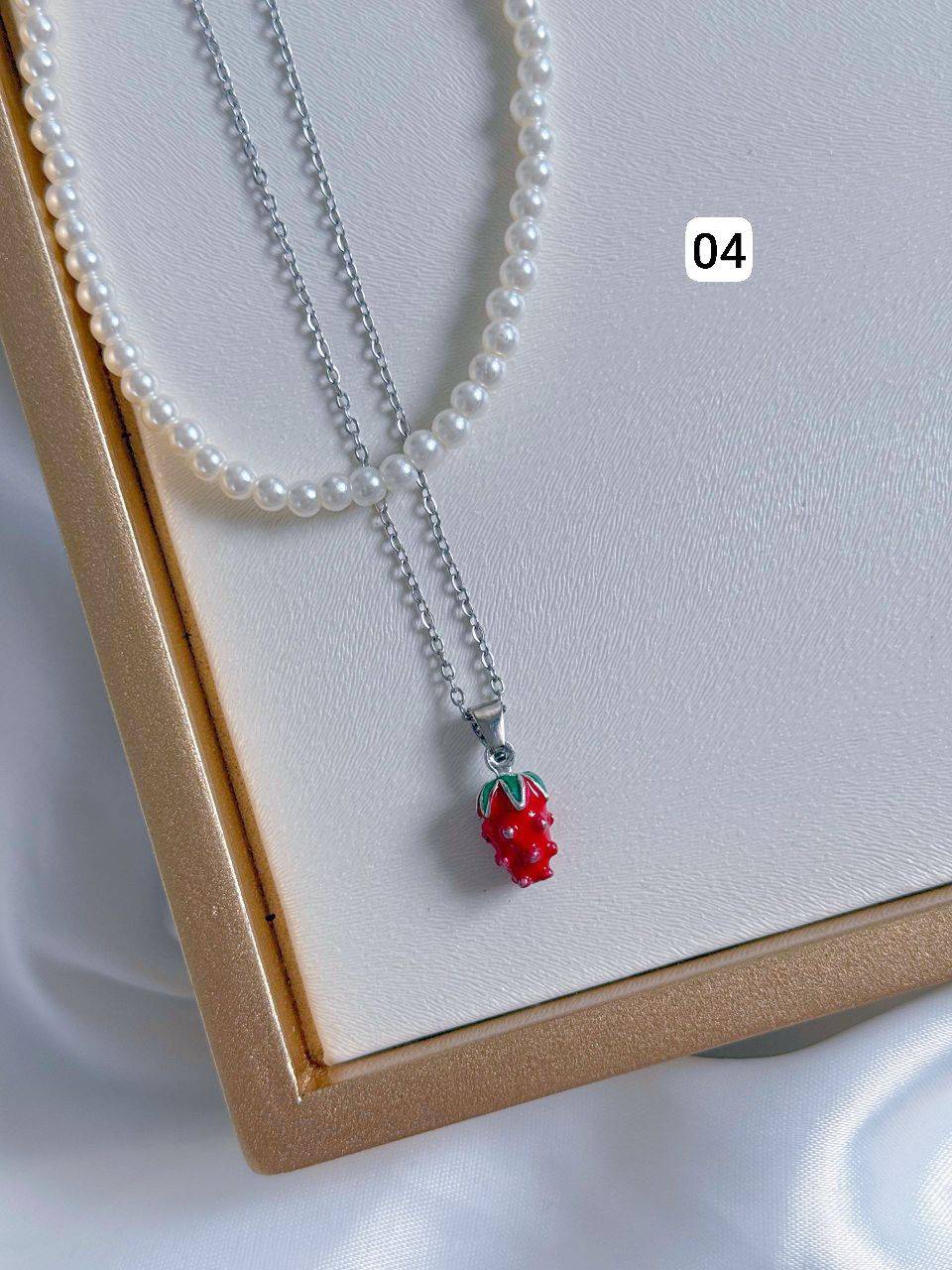 گردنبند دولاین ترند دخترانه كد2240
