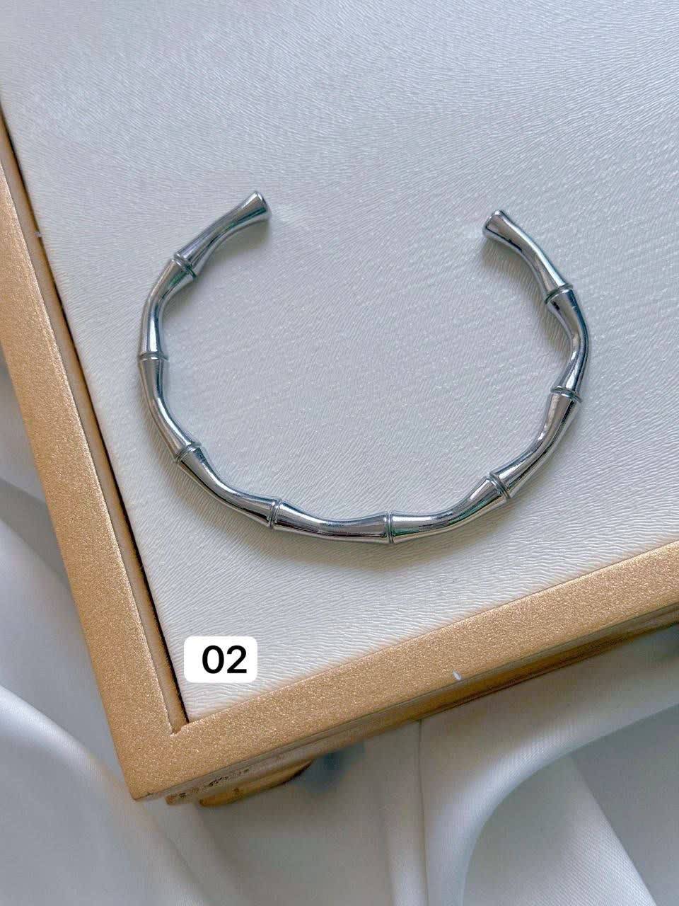 بنگل زنانه اسپرت استیل رنگ ثابت كد2280