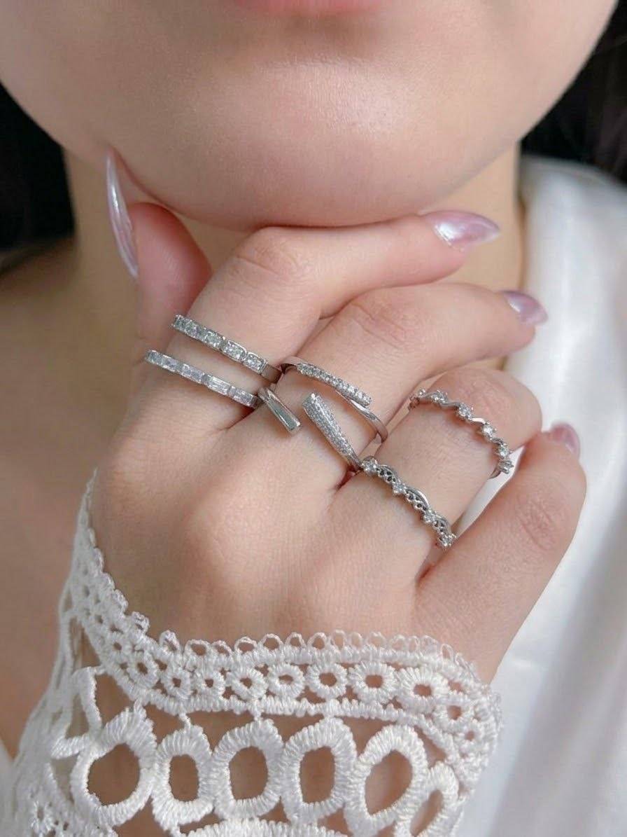 انگشترزنانه  رینگی جواهری جدید كد2307