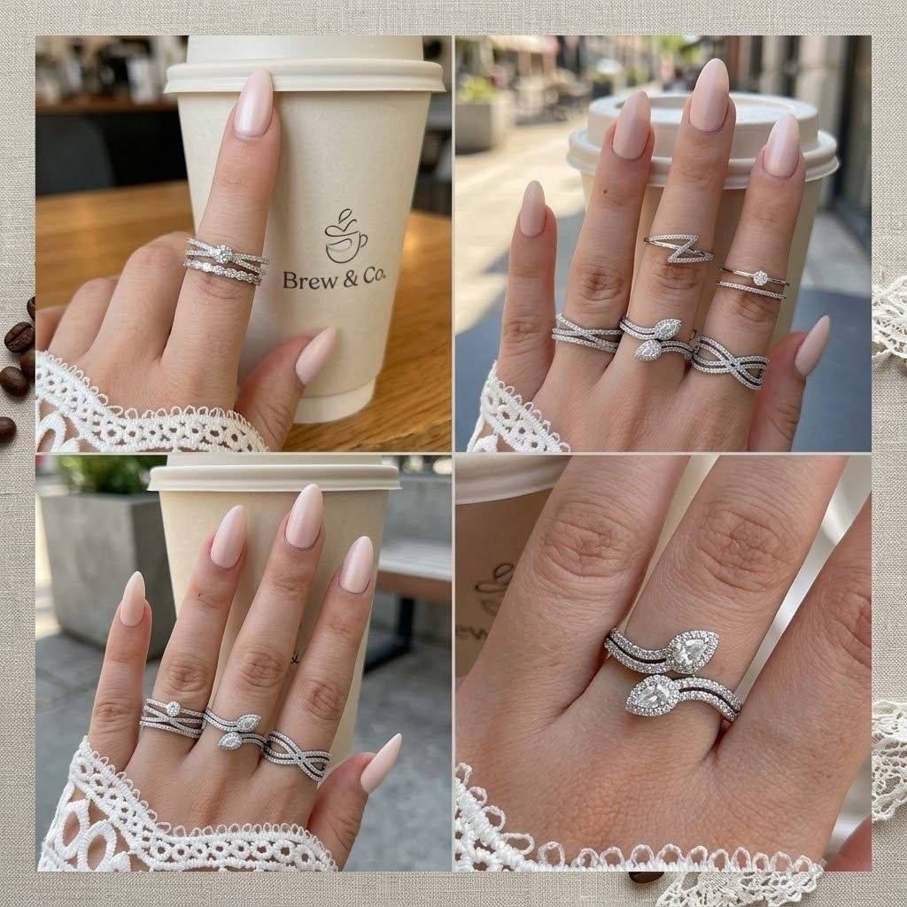انگشتر زنانه طرح جواهرنگینی كد2305
