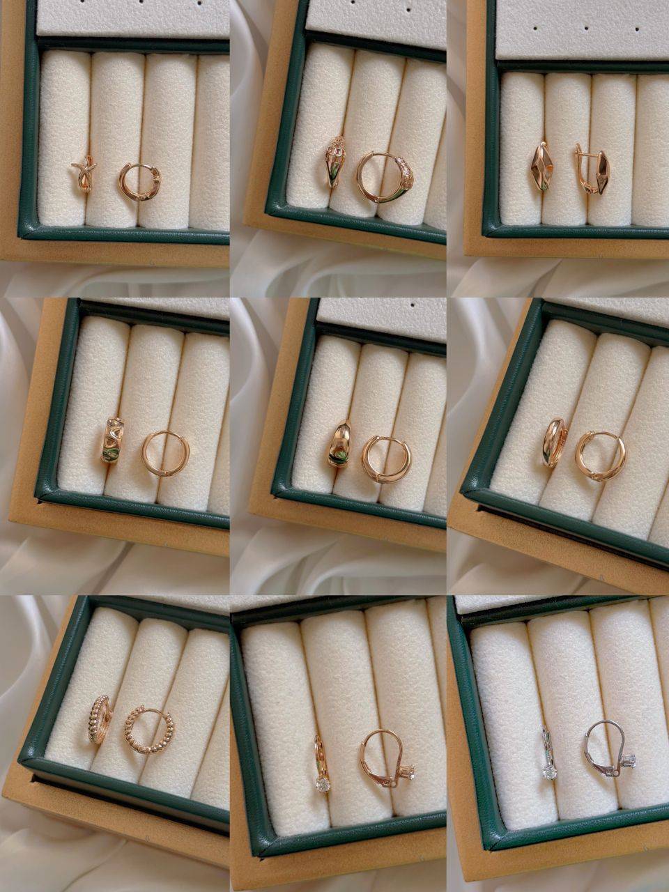 گوشواره برندژوپینگ رنگ ثابت كد2277
