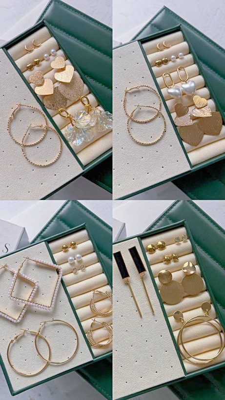 پک گوشواره6 جفتي مینیمال دخترونه كد2351