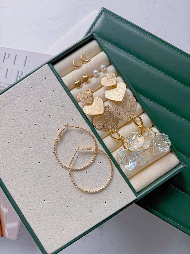 پک گوشواره6 جفتي مینیمال دخترونه كد2351