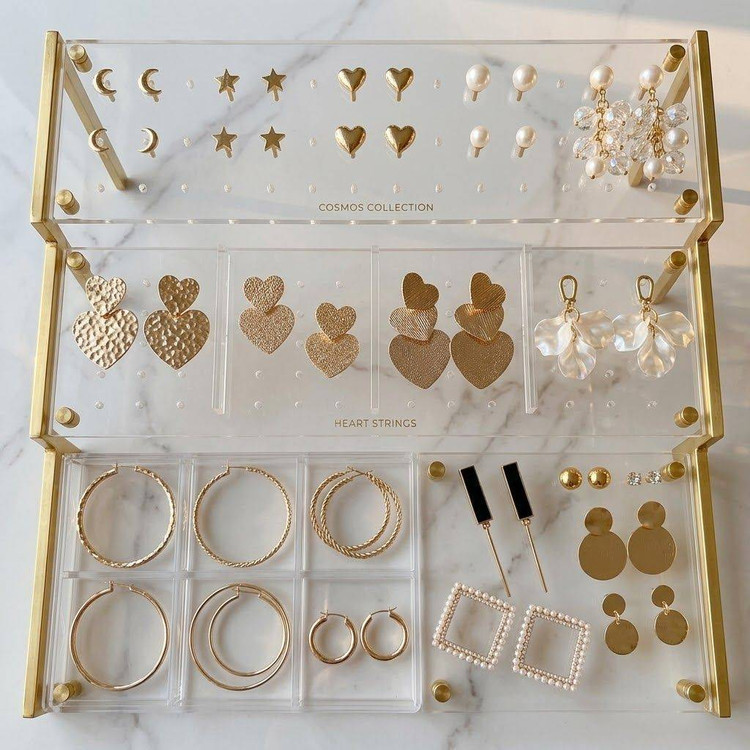 پک گوشواره6 جفتي مینیمال دخترونه كد2351