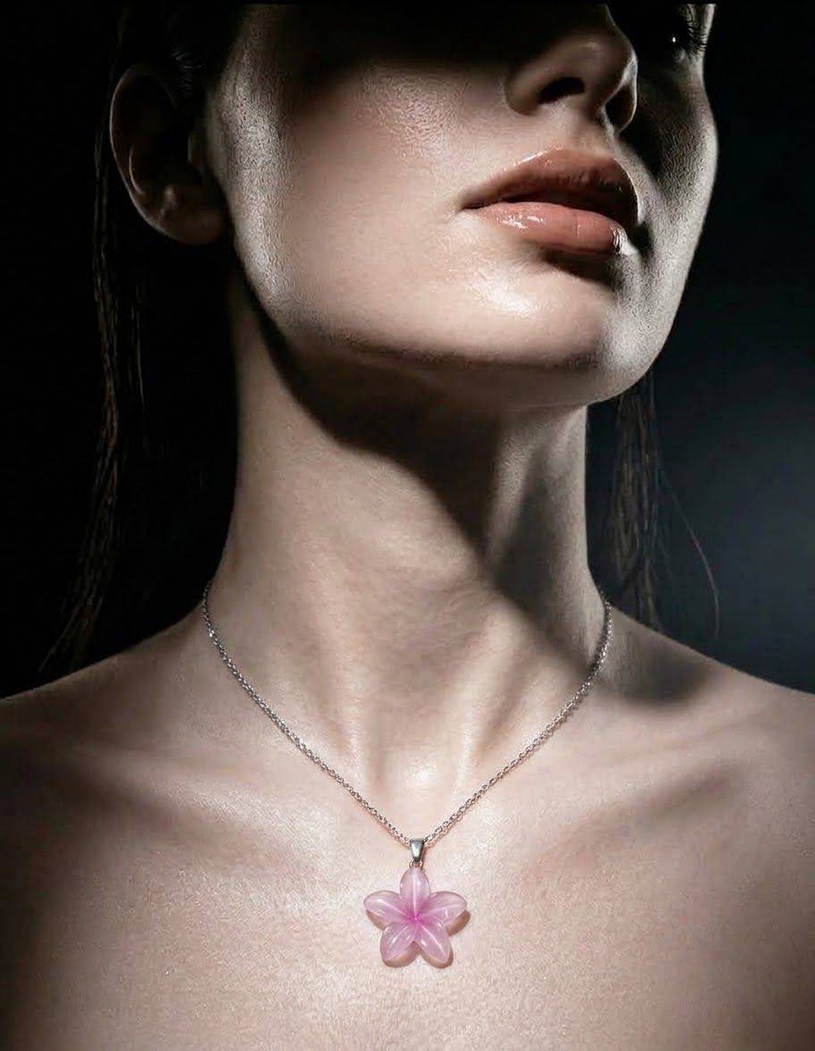 گردنبند لیلیوم صورتی ترند كد2336