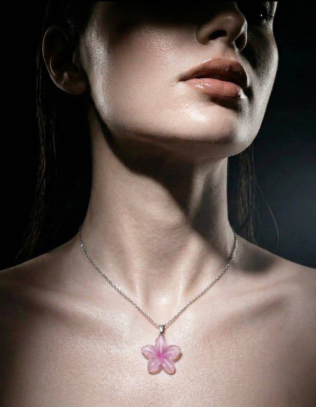 گردنبند لیلیوم صورتی ترند كد2336