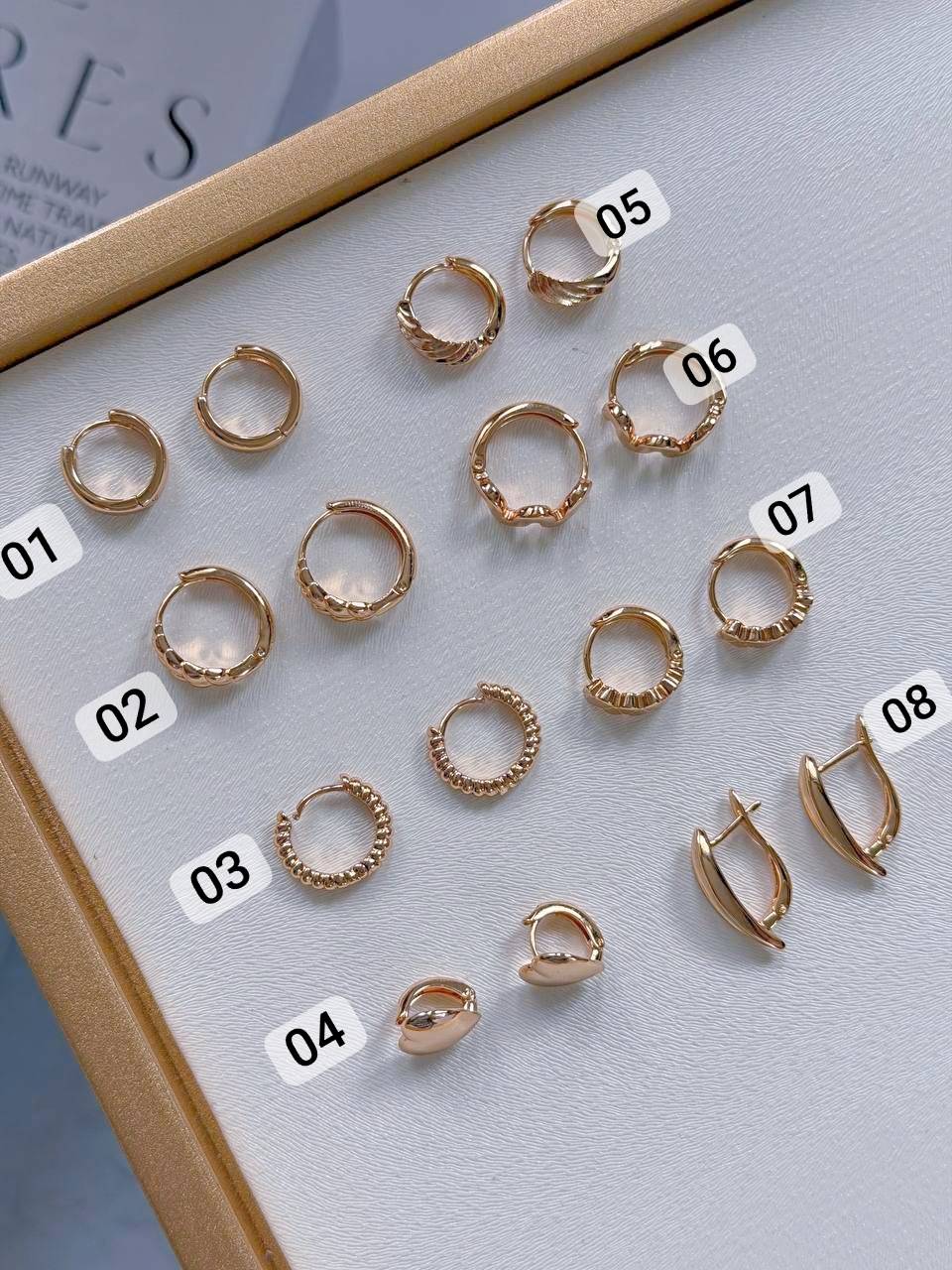 گوشواره برند ژوپینگ رنگ ثابت كد2382