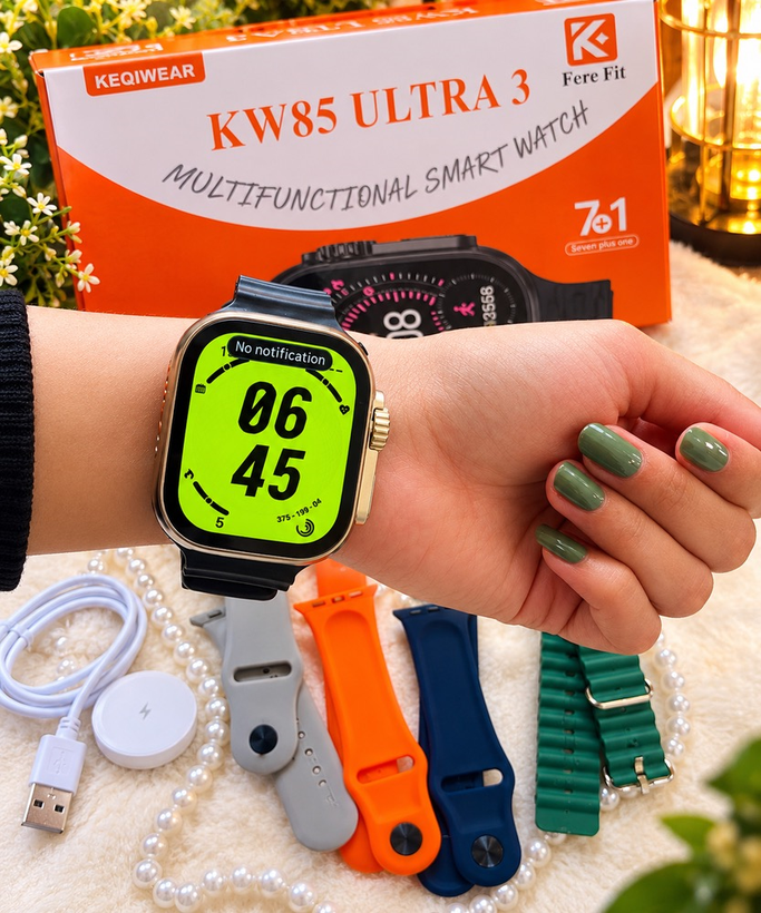 اسمارت واچ KW85 ULTRA3 هفت بند - کد 813