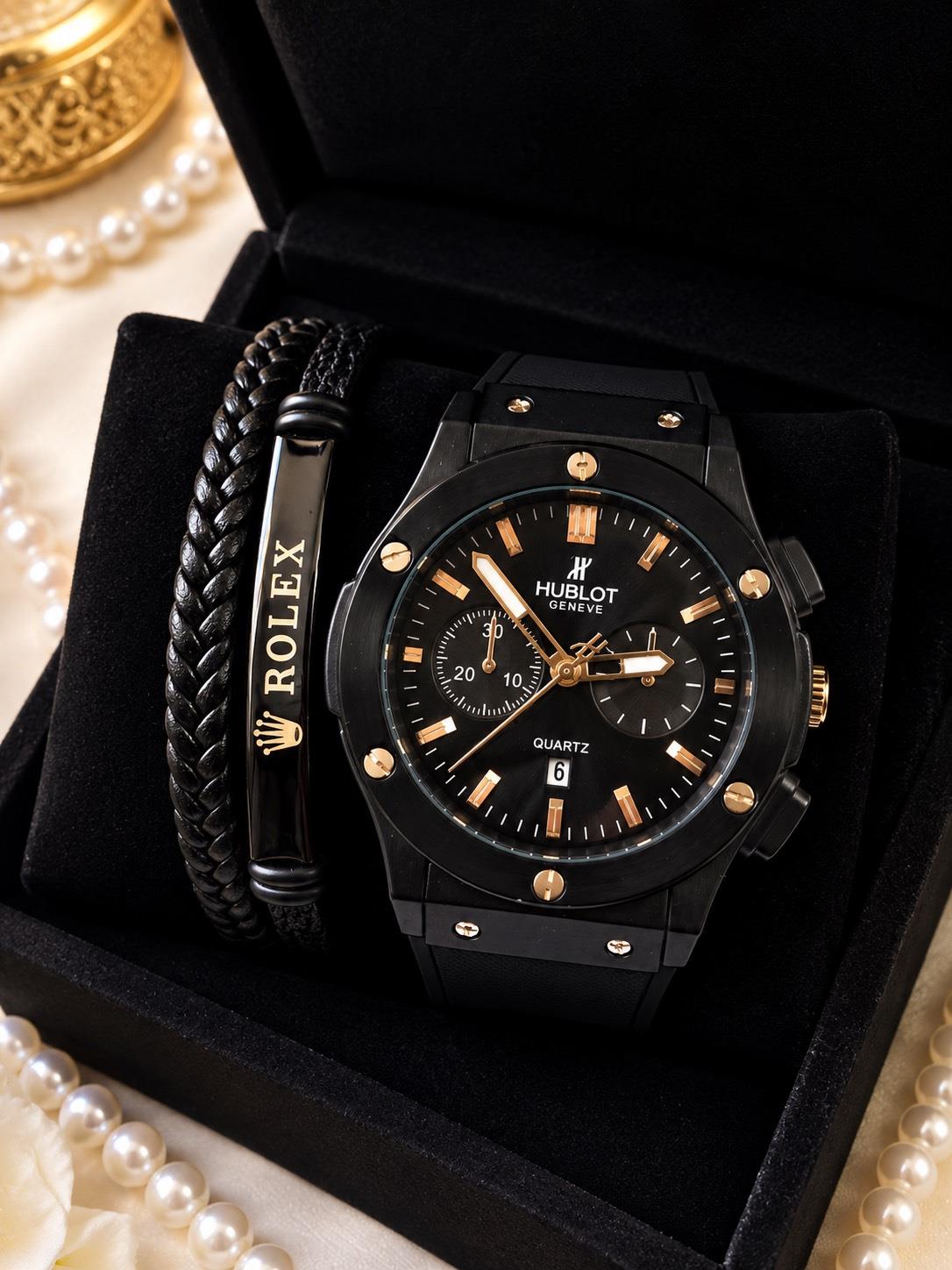 ساعت HUBLOT مردانه مشکی بدون دستبند کد_ 893