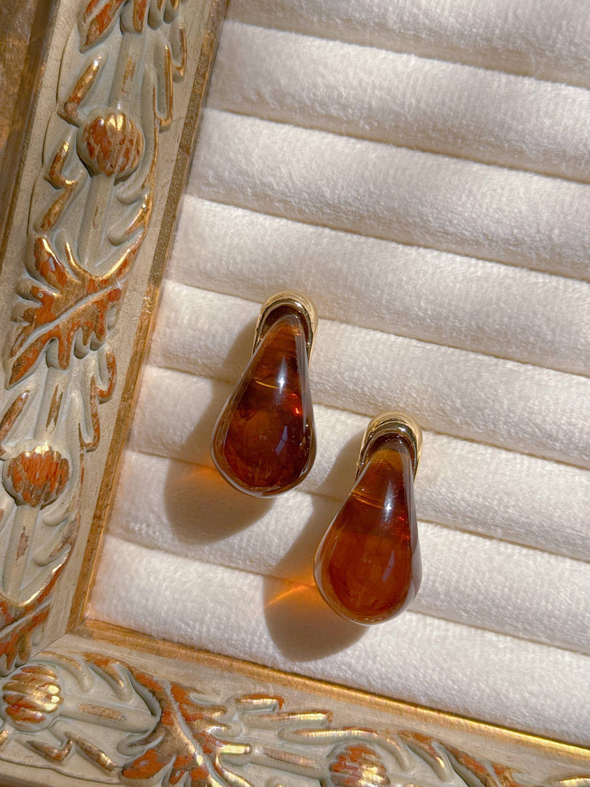 گوشواره سنگی كد1558/میخ استیل/وارداتی/کیفیت بالا/ضدحساسیت/